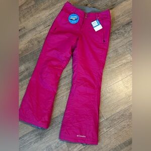 Columbia Womens Pink Snow Pants medium NWT